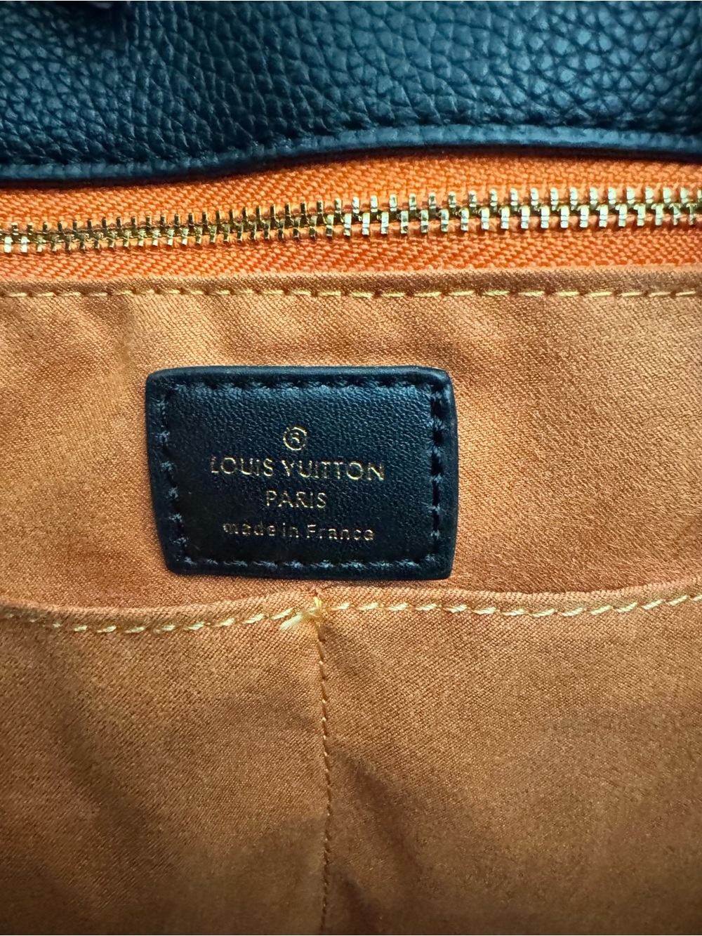 Louis Vuitton Black Embossed Monogram Tote - Picture 4 of 7